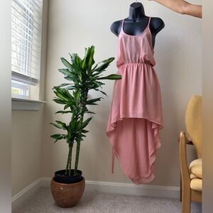 Pink high low dress
